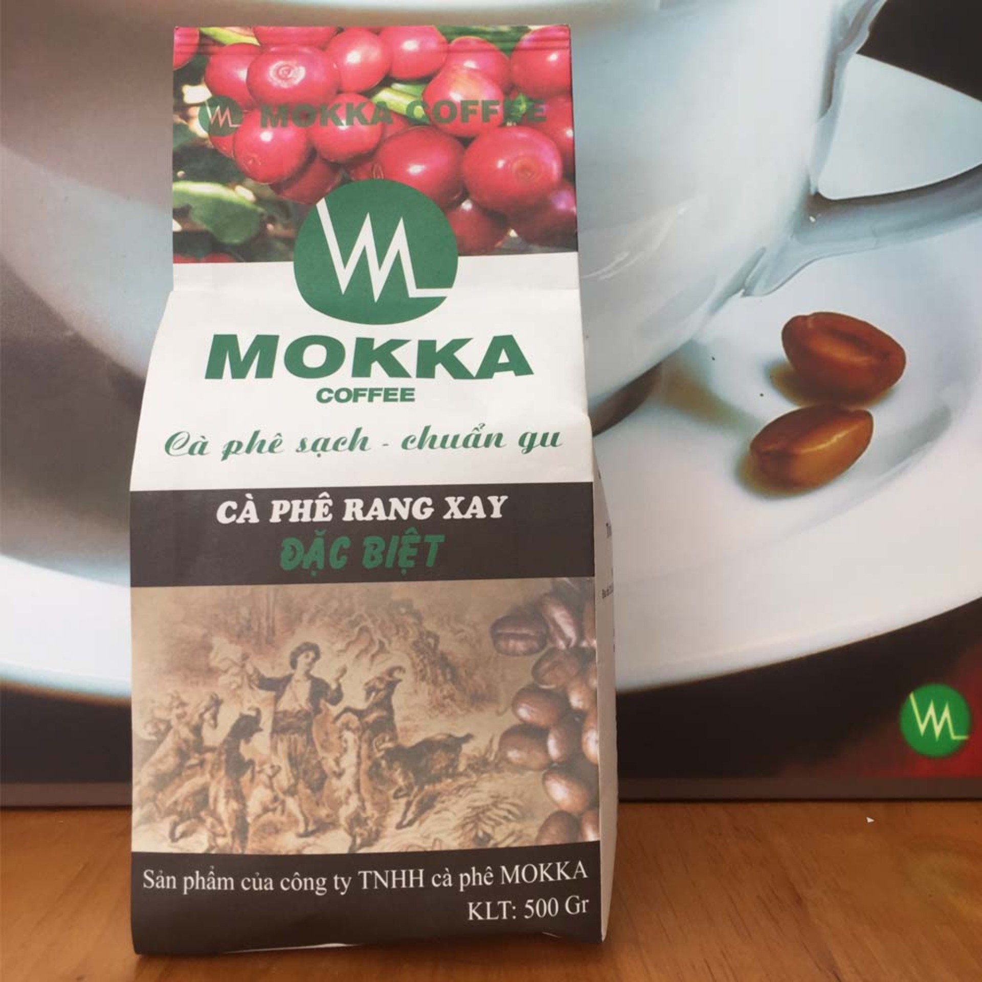 1Kg ( 2 Gói) Cà phê rang xay MOKKA đặc biệt
