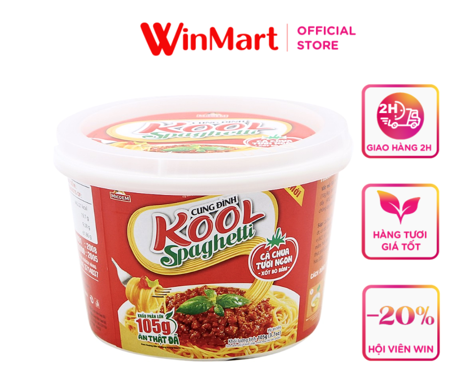 [Siêu thị WinMart] - Mì trộn Cung Đình Kool Spaghetti hộp 105g