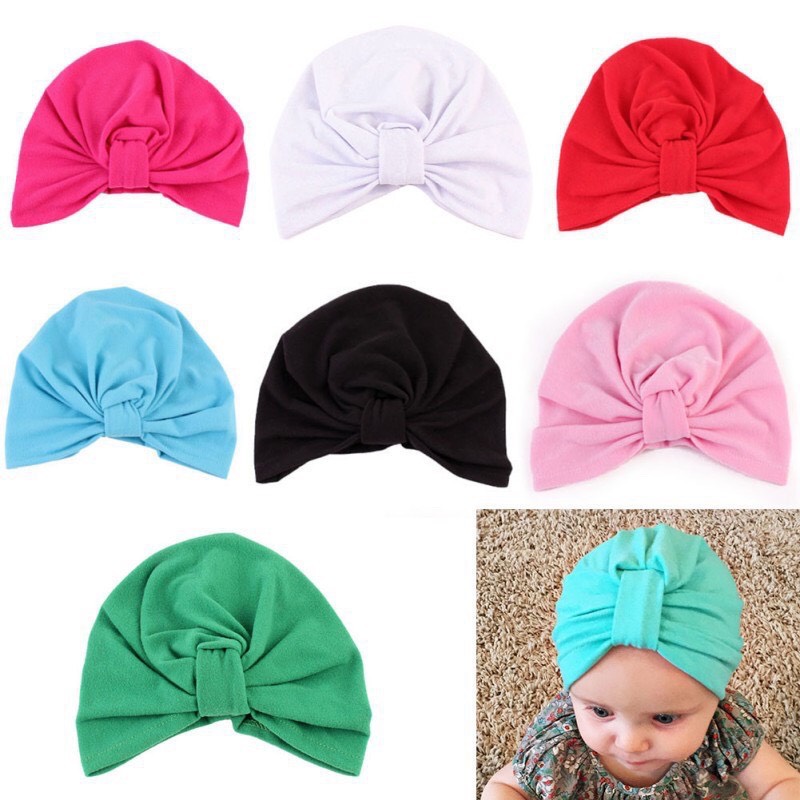 Mũ turban dễ thương cho bé(0-10 tháng)