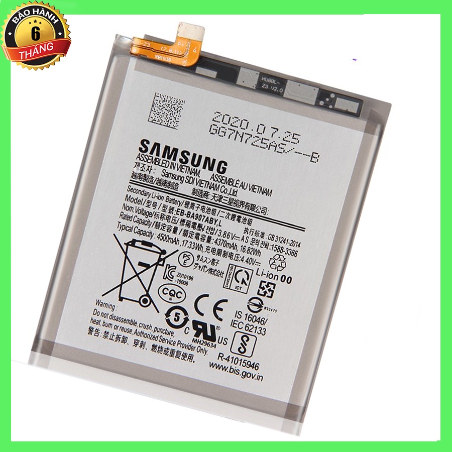 Pin Samsung S10 Lite, A907, Zin, Chính hãng