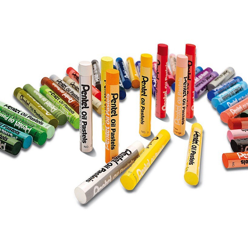 Màu Sáp Dầu Oil Pastel, Phấn Dầu Pentel