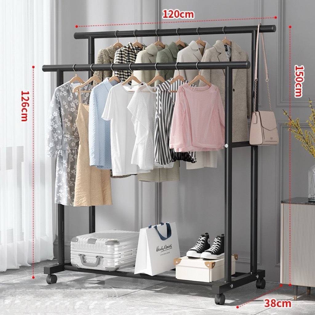 [ BAO GIÁ TOÀN QUỐC ] Kệ Treo Quần Áo Mẫu Mới 3 Trong 1 Hàng Mới Về