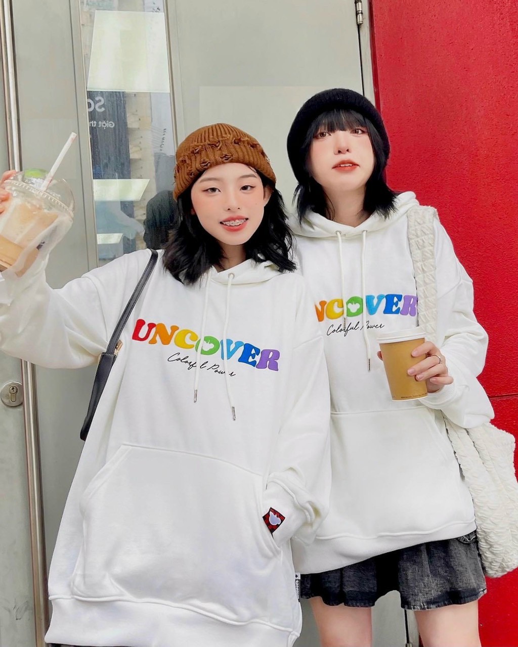 Áo hoodie nam nữ nỉ bông form rộng - áo tay bồng unisex uncover ullzang tp545