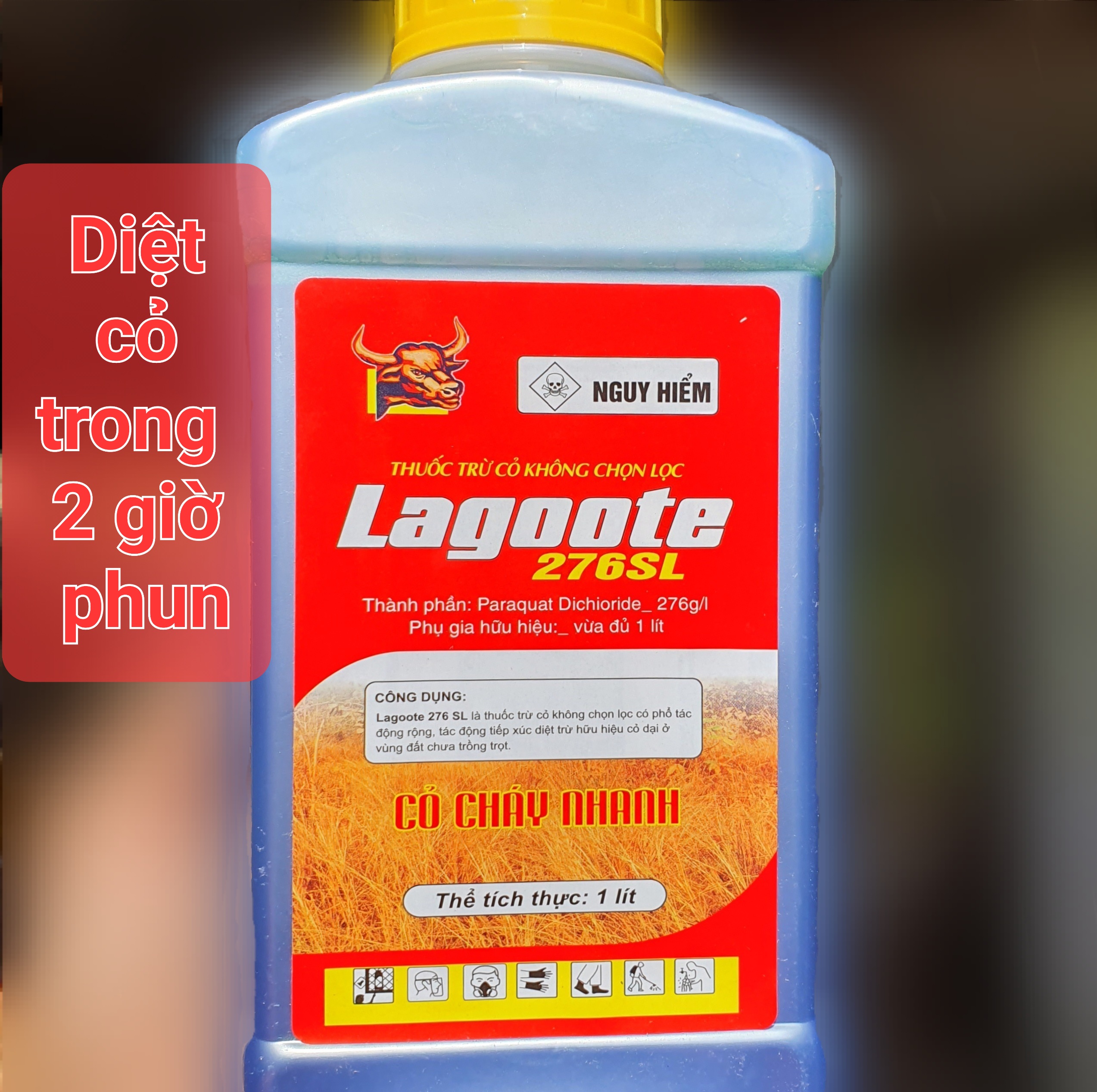 (Combo 5 chai)💎 Thuốc trừ cỏ cháy nhanh LAGOOTE 276SL (1000ml)📛 Chết trong 2 giờ