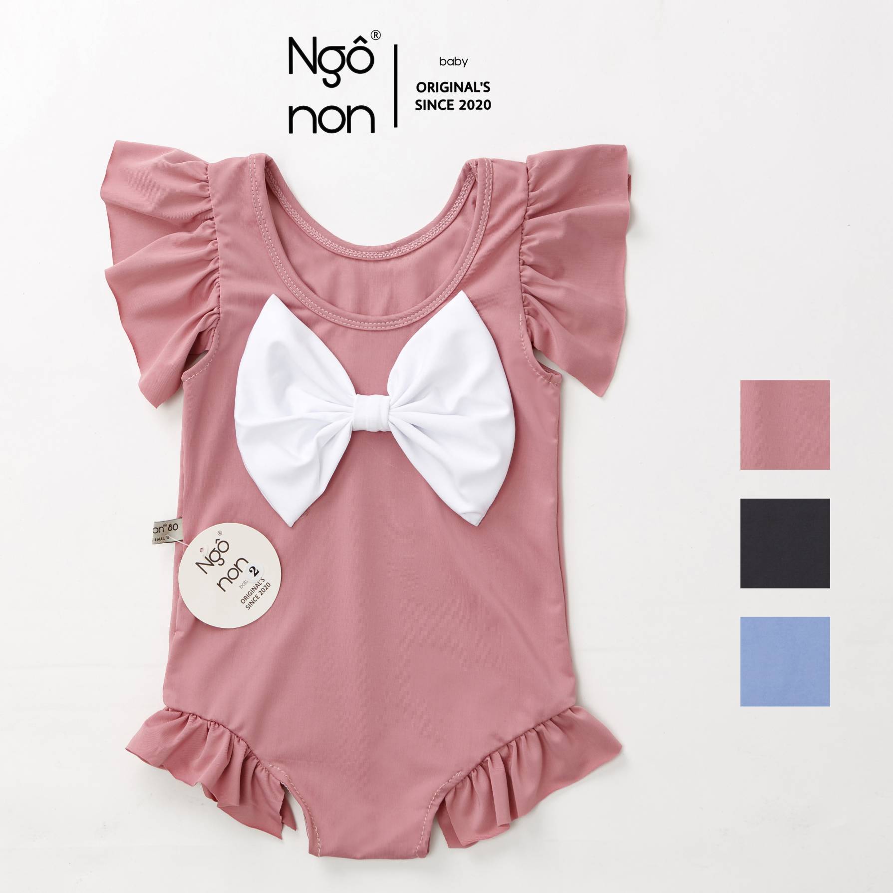 Bộ bikini nơ xinh xắn cho bé gái ( B0001)