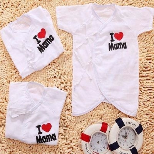 SET đôi Body Papa & Mama hoa văn xô xuất Nhật