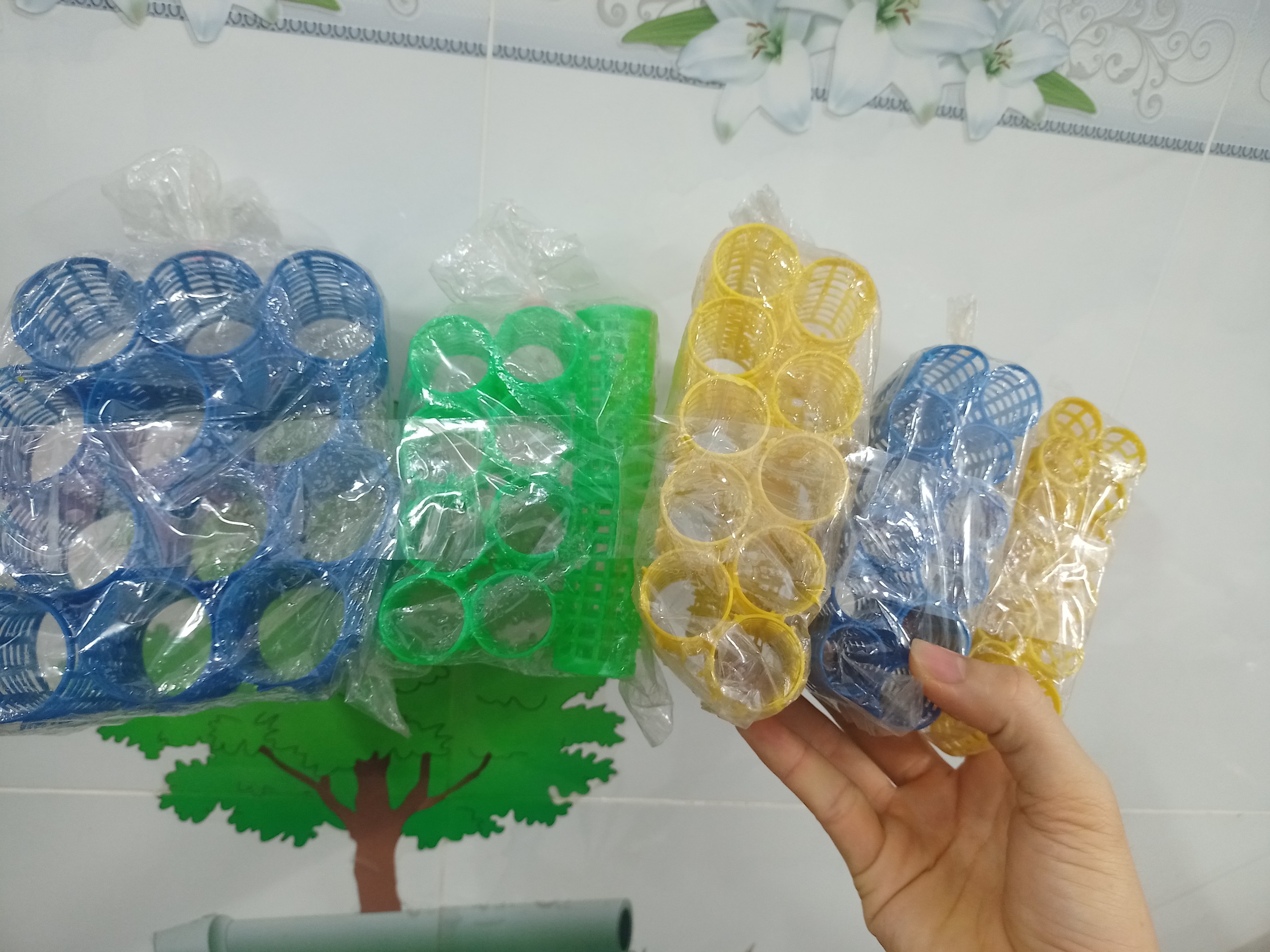 12 Trục uốn lô gai tạo kiểu cho tóc