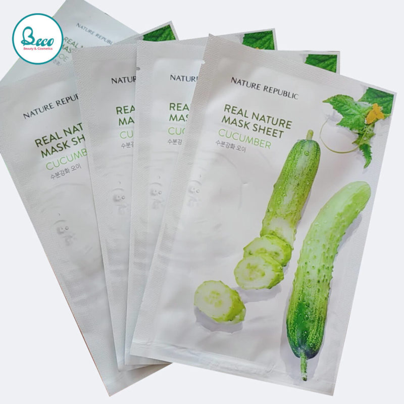 Mặt Nạ Dưa Leo Real Nature Mask Sheet Cucumber [BC1336]