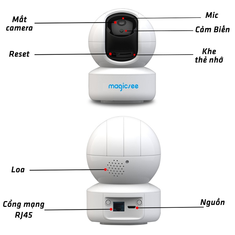 Camera giám sát Magicsee SA300 Cmos 3.0 Độ phân giải 2K