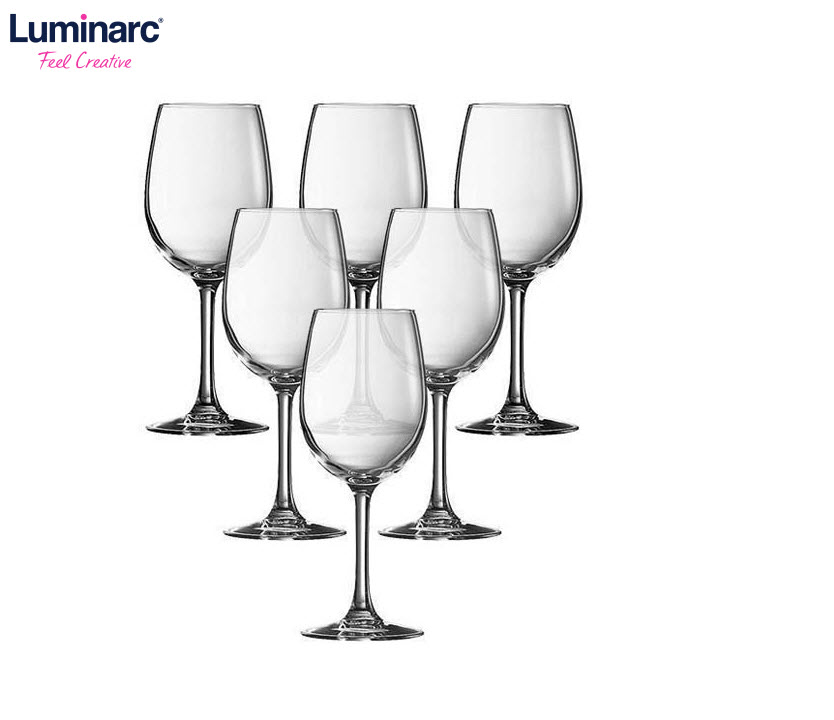 Bộ 6 Ly vang thủy tinh Luminarc Senso Arcoroc 350ml