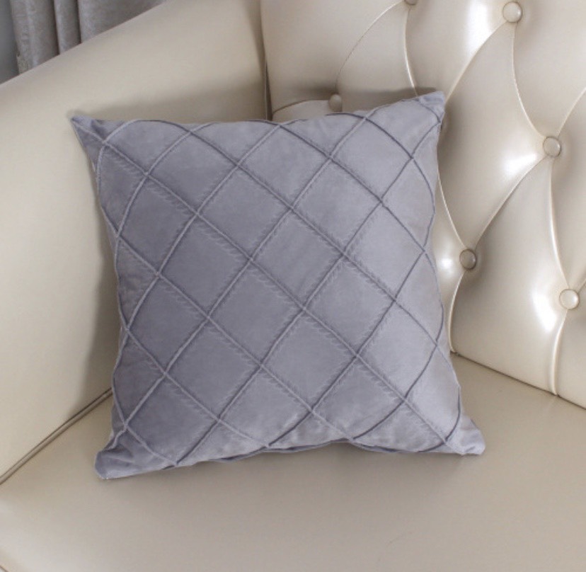 Gối tựa lưng gối sofa vải nhung dập vân hình thoi nổi đx078
