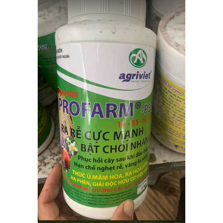 Phân bón profarm- p55 ra rễ cực mạnh, bật chồi nhanh lọ 1kg