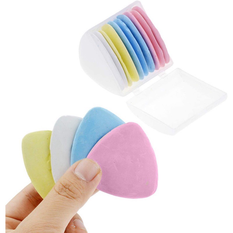 Phấn may hộp nhựa 10 viên vẽ đánh đấu trên vải tự bay - 1 hộp