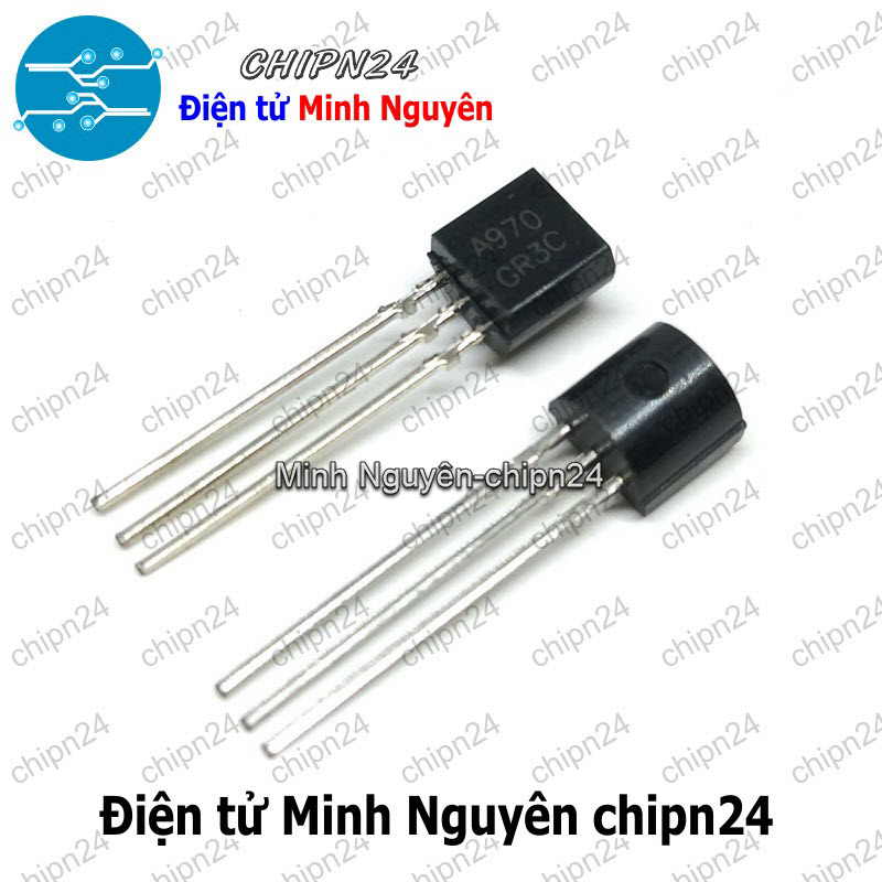 [5 con] (KT1) Transistor A970 TO-92 PNP 0.1A 120V (2SA970 970) - HH005528