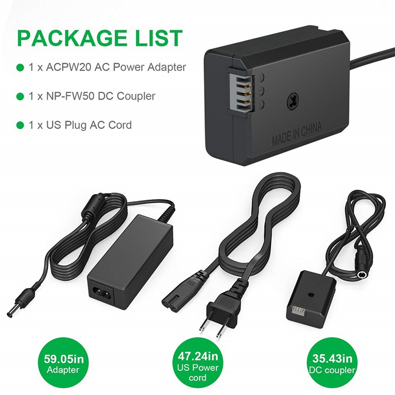 ENEGON NP-FW50 Dual Battery Storage Charger Für Sony