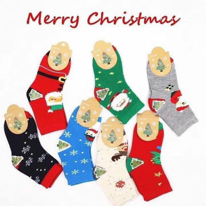 (10 ĐÔi) SÉT 10 ĐÔI TẤT NOEL CHO BÉ CỰC ĐÁNG YÊU, MINHQUANG2017
