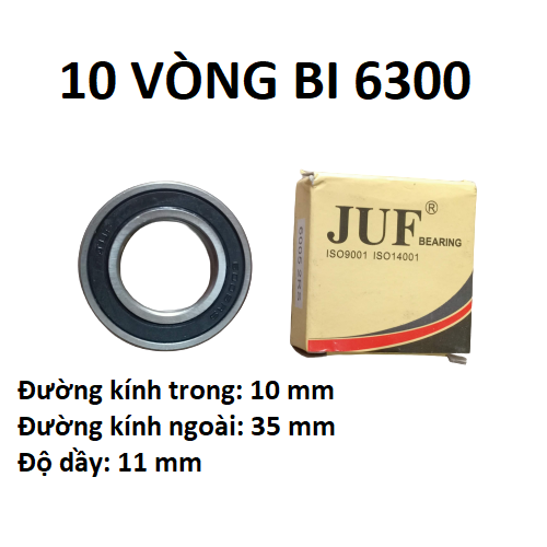 02 vòng bi 6300 JUF