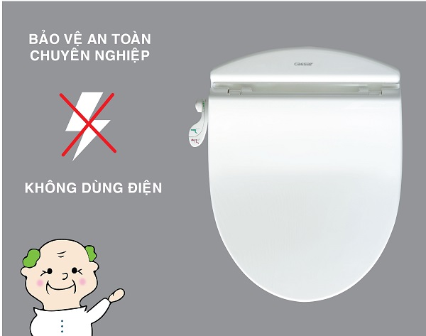 Nắp Bồn Cầu Rửa Cơ CAESAR TAF050 Đa Năng