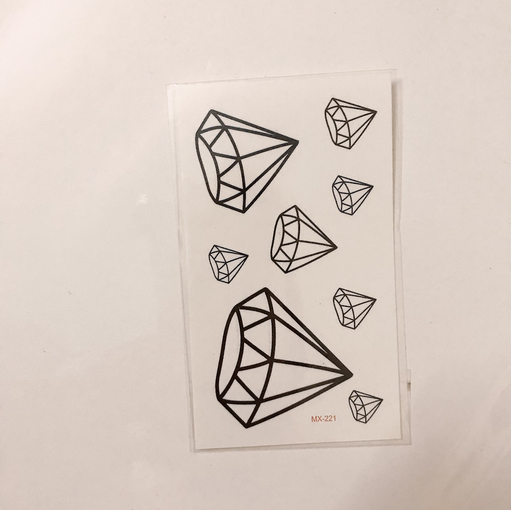 [HCM]Combo 6 tấm hình xăm kim cương MX-153 10×6cm