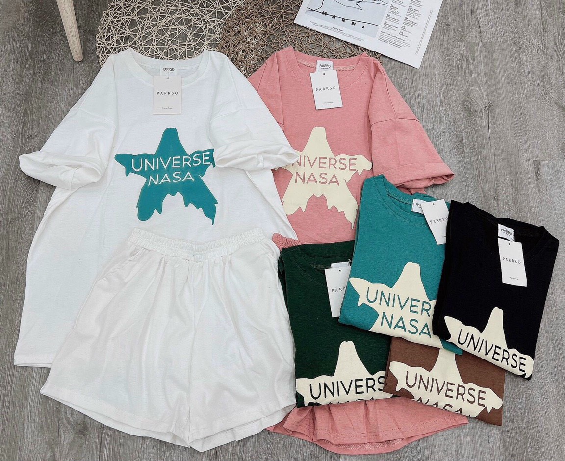 Đồ bộ đùi mặc nhà free size Mix quần đùi