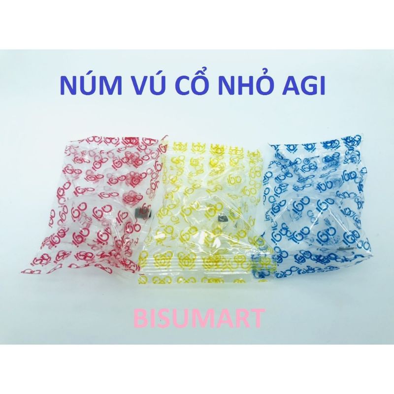 5 cái núm ty Agi cổ hẹp ( size L, M, S)