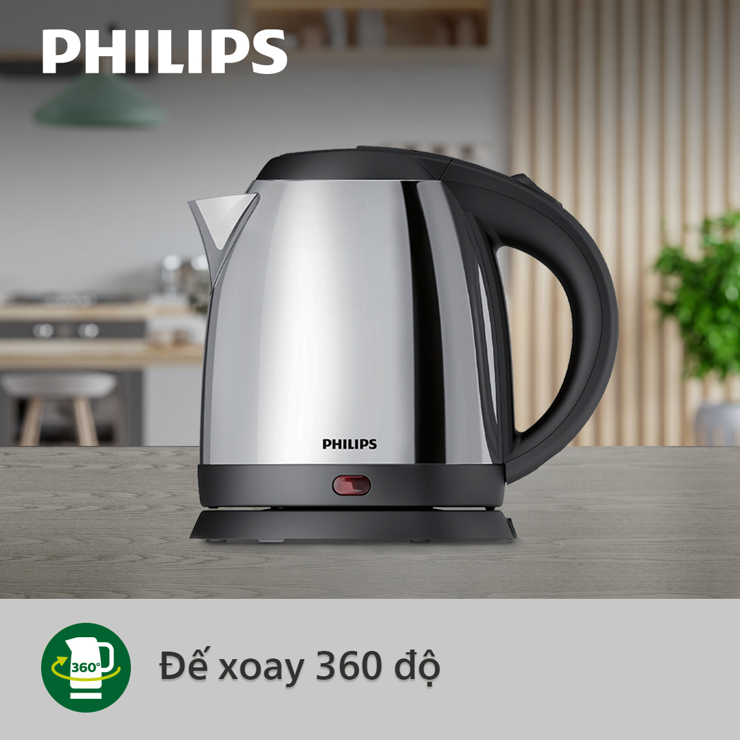 Bình Đun Siêu Tốc Philips HD9303/03 1.2L-Hàng Phân Phối Chính Hãng
