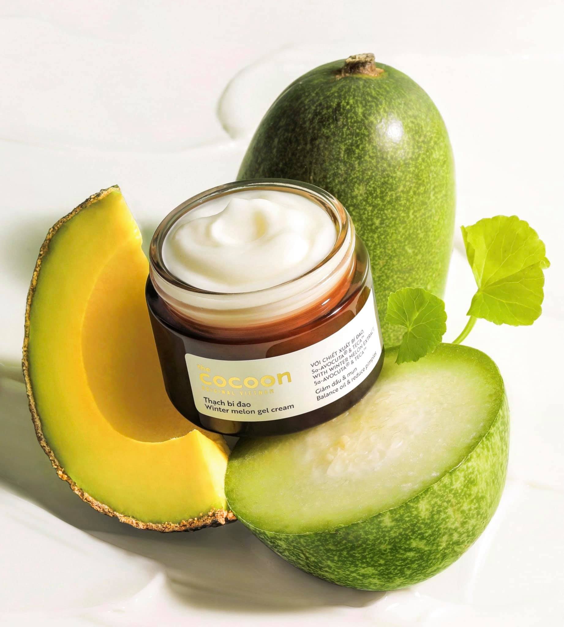 Thạch Bí Đao cocoon cấp ẩm và ngừa mụn 30ml - 100ml