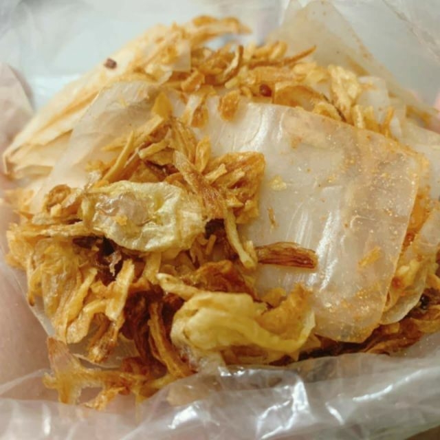 5 bịch Bánh tráng muối mịn hành phi/ tỏi phi