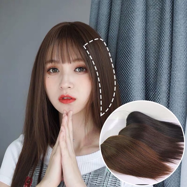 SET 2 KẸP TÓC GIẢ LÀM PHỒNG CHÂN TÓC DÀI 25-30CM