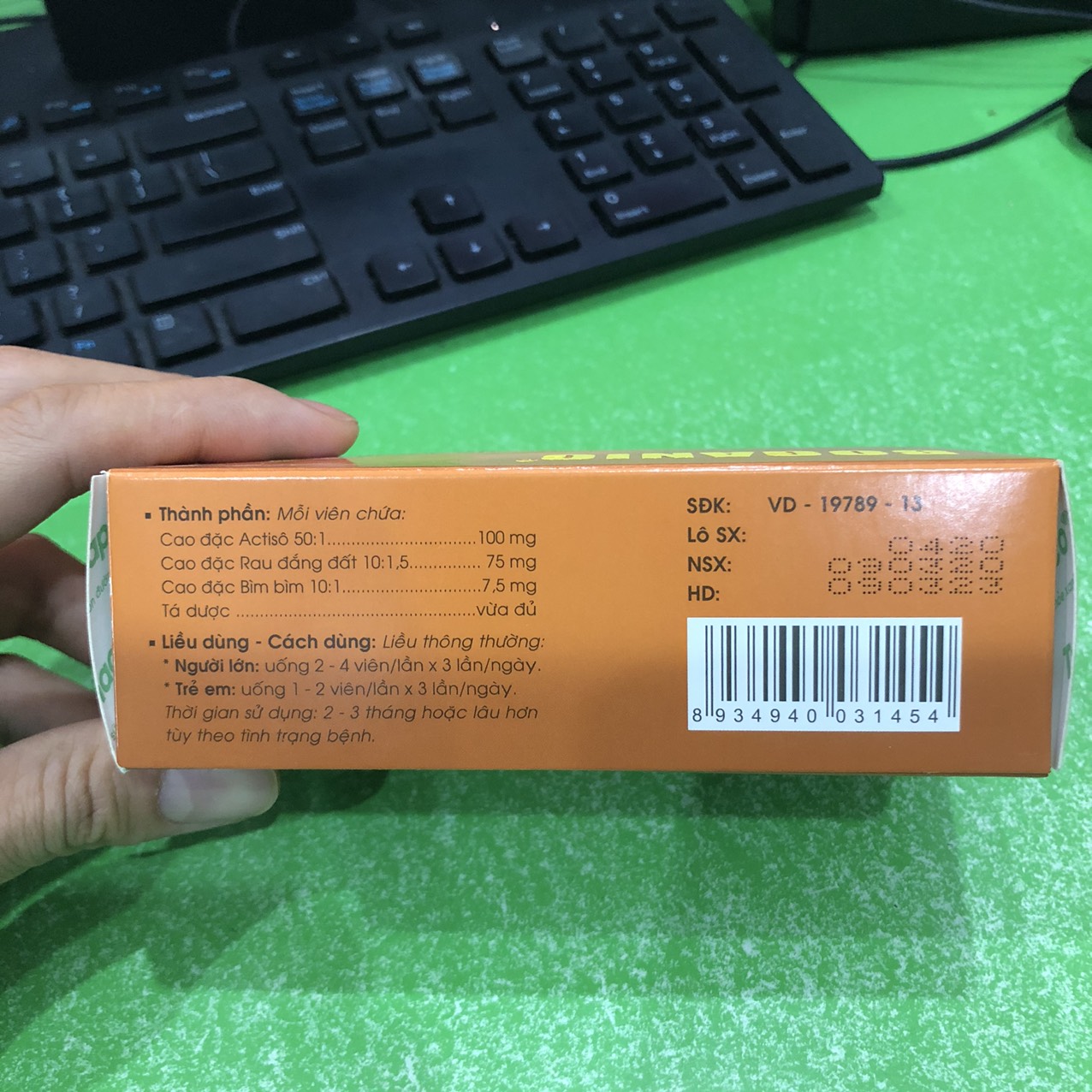 Boganic bao đường(100v)