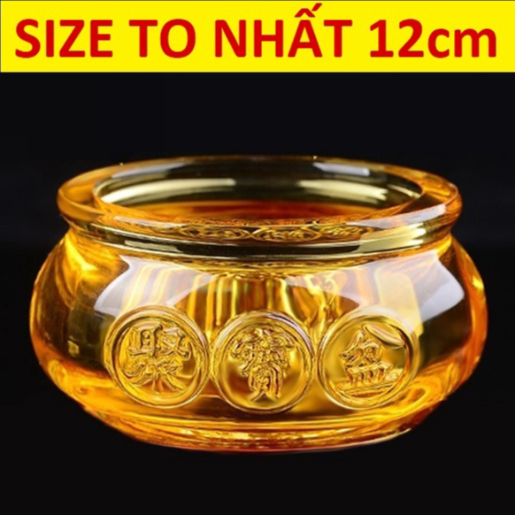 Hủ vàng bát tụ bảo lưu ly - hũ tụ bảo bồn chiêu lộc tụ tài