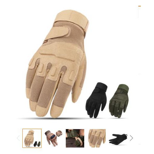 Găng tay chiến thuật blackhawk dài ngón - xanh - xl