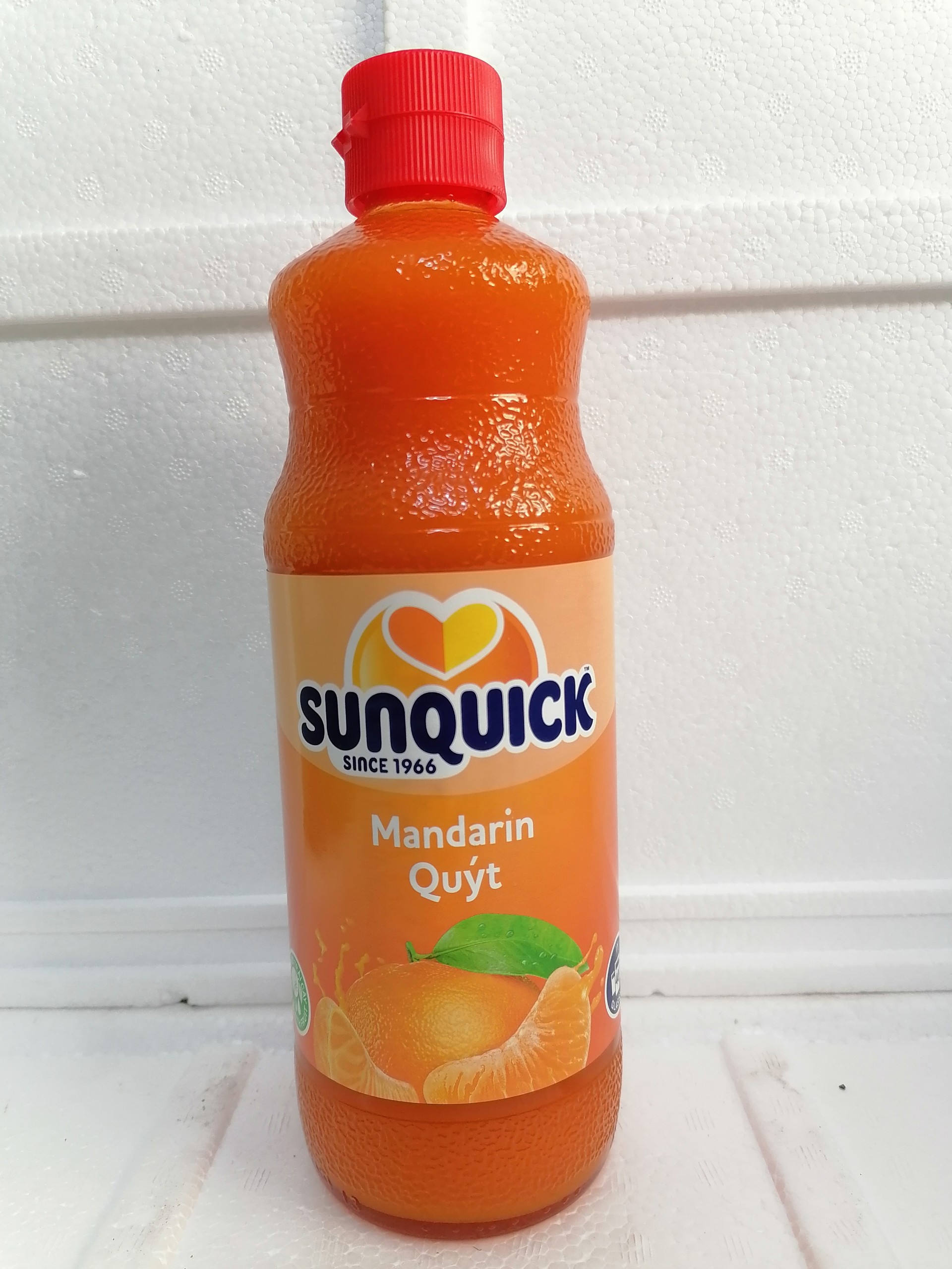 [Chai 800ml – QUÝT] NƯỚC ÉP TRÁI CÂY CÔ ĐẶC [Malaysia] SUNQUICK Mandarin Fruity and Refreshing (halal)