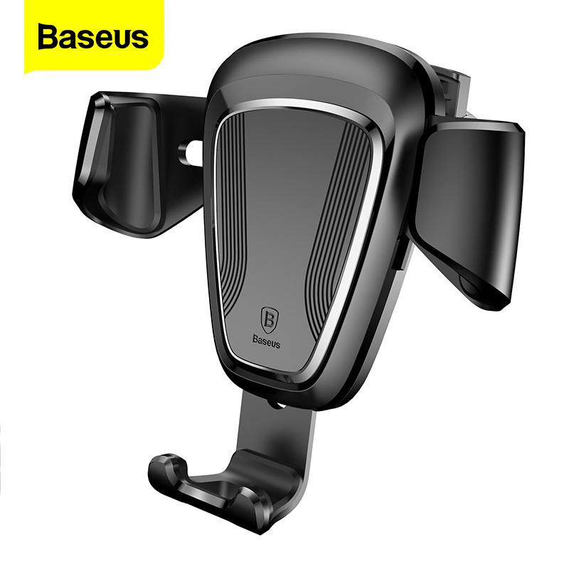 Baseus Gravity Car Phone Holder For iPhone 12 11 Xs Max X Samsung S20 S10 Air Vent Mount Mobile Phone Holder For Phone In Car Stand For 4.5 to 6.5 inches Phone