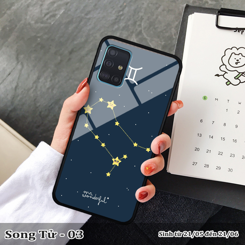 Ốp kính SAMSUNG A71 in cung hoàng đạo