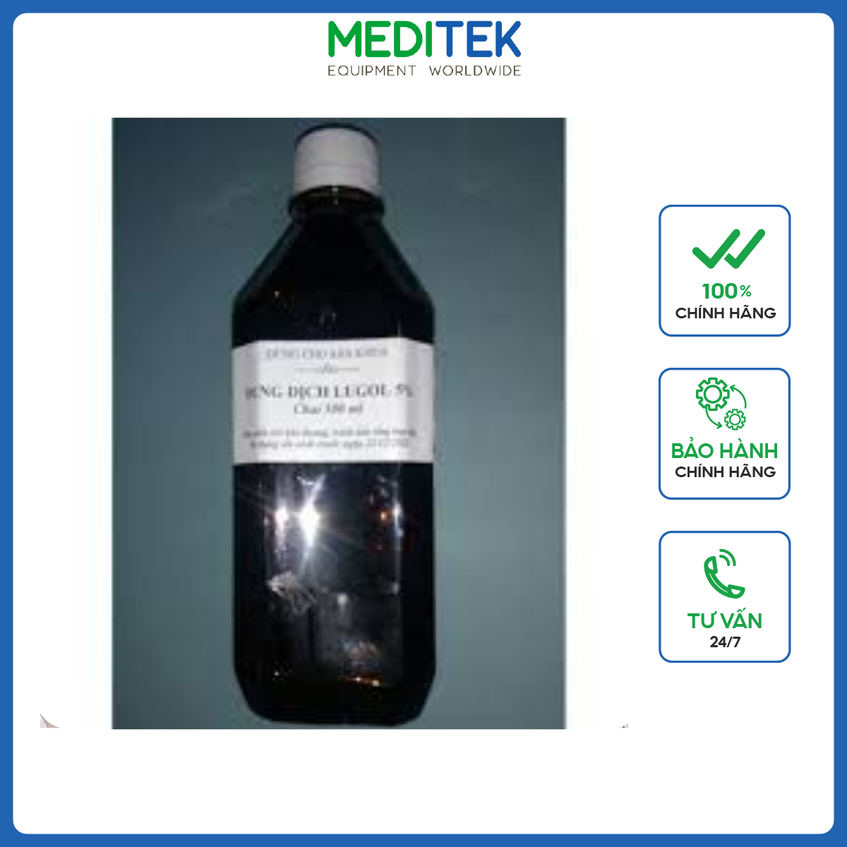 Dung dịch khử trùng Lugol 5%, Chai/500ml