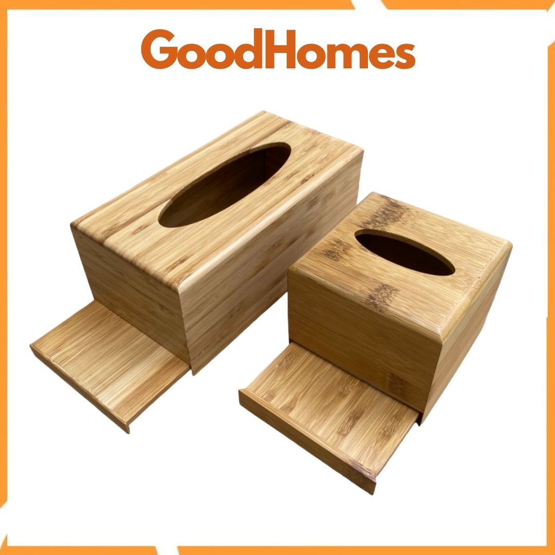 Hộp đựng giấy ăn gỗ tre cao cấp _ TISBOX