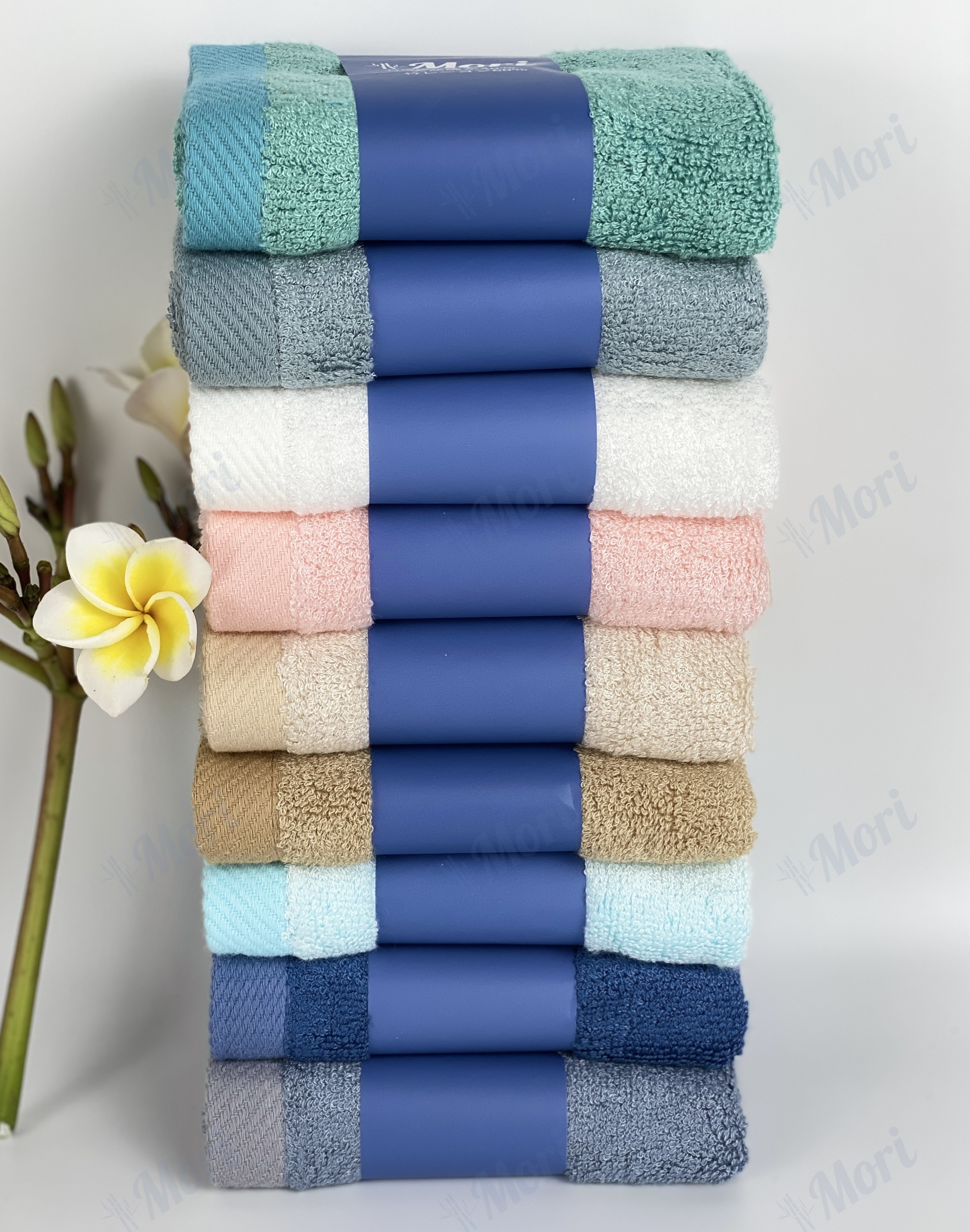 Khăn mặt sợi tre MORI xuất Nhật cao cấp 30x50cm