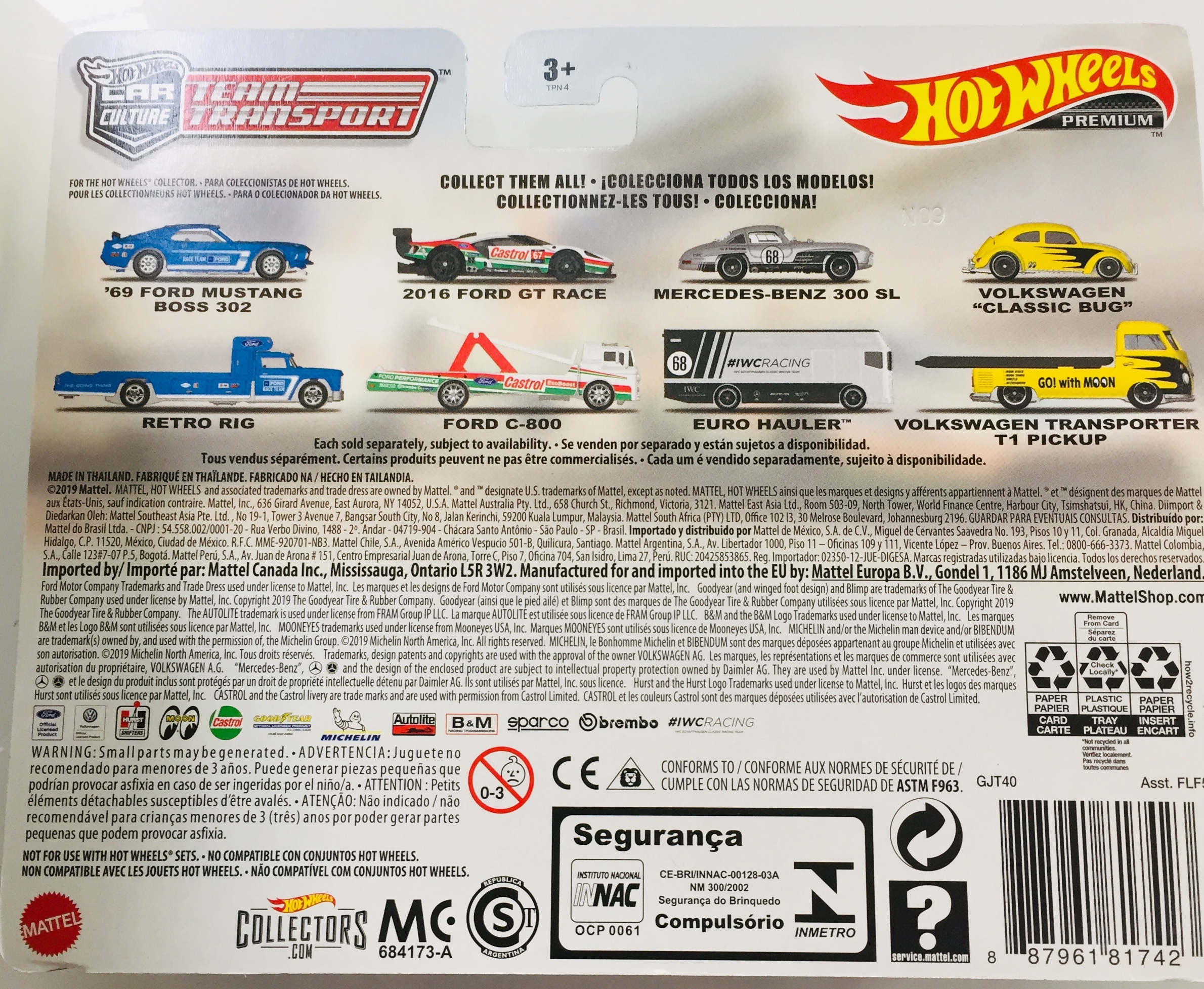 Xe mô hình hot wheels Team Transport  GT RACE