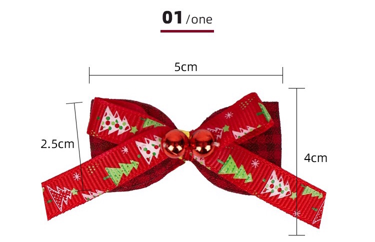 Phụ kiện nơ 5cm trang trí cây thông noel giáng sinh