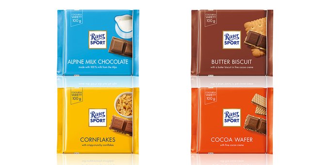 Socola Mini hỗn hợp hiệu Ritter Sport 150g
