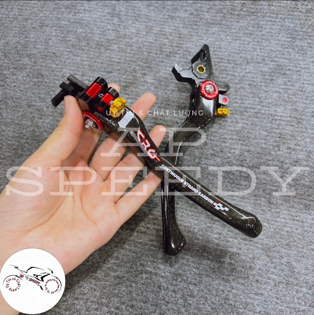 Bộ tay thắng AB20 150 Abs phủ Carbon fiber [CHÍNH HÃNG]