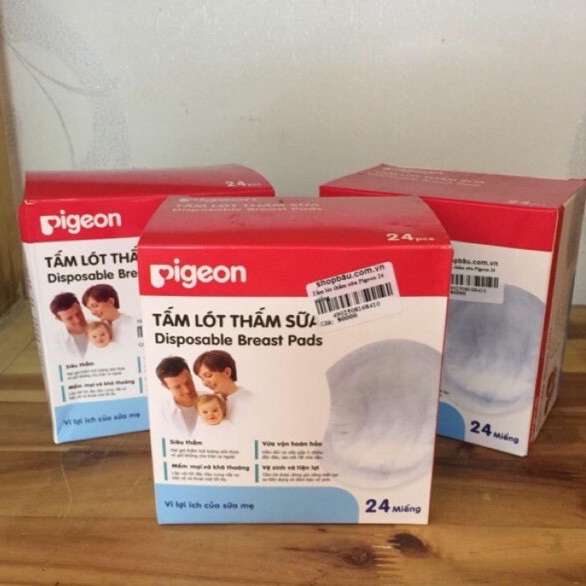 Tấm lót thấm sữa Pigeon ( Hộp 24 miếng )