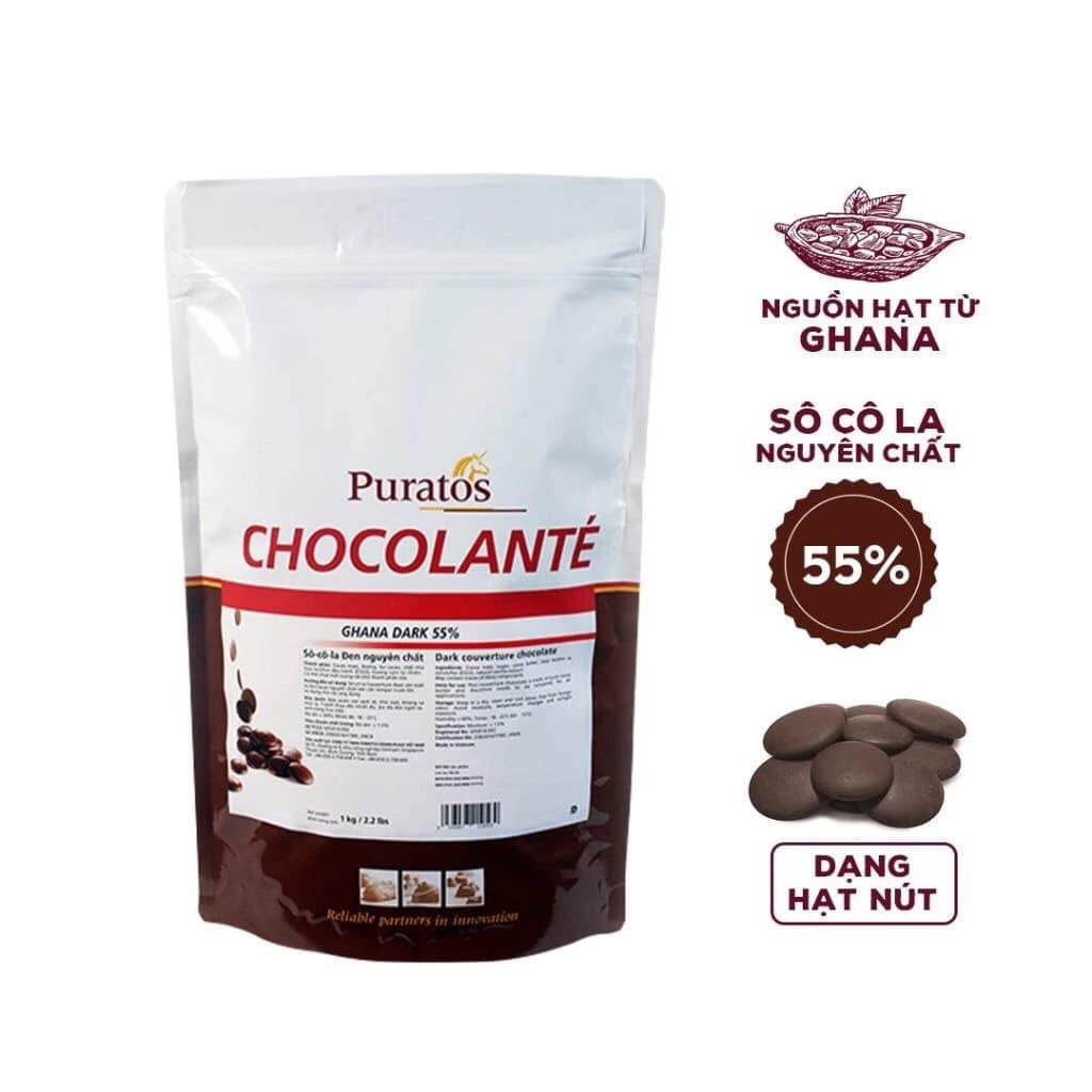 Socola nút Puratos nhiều loại 100g