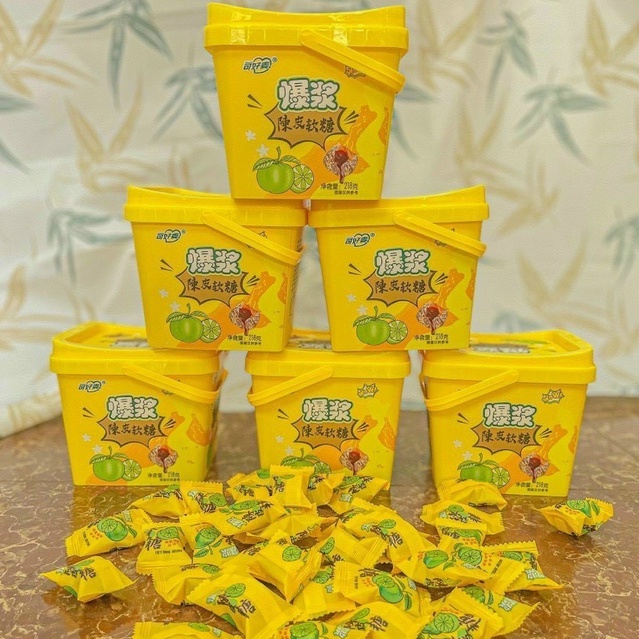Kẹo Dẻo Ô Mai Chanh Muối Chảy (Túi 208g/ Xô 218g)