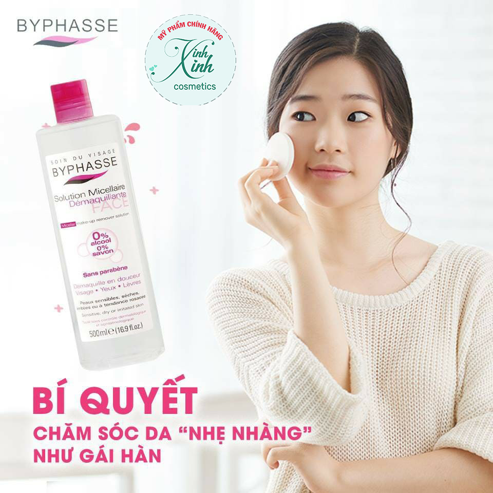 Nước tẩy trang BYPHASSE solution micellaire face 500ml