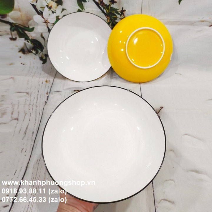 [HCM]dĩa sứ lòng sâu - dĩa sứ lòng sâu