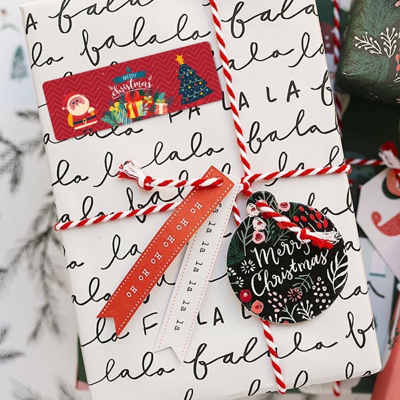 Cuộn tem dán sticker trang trí Noel