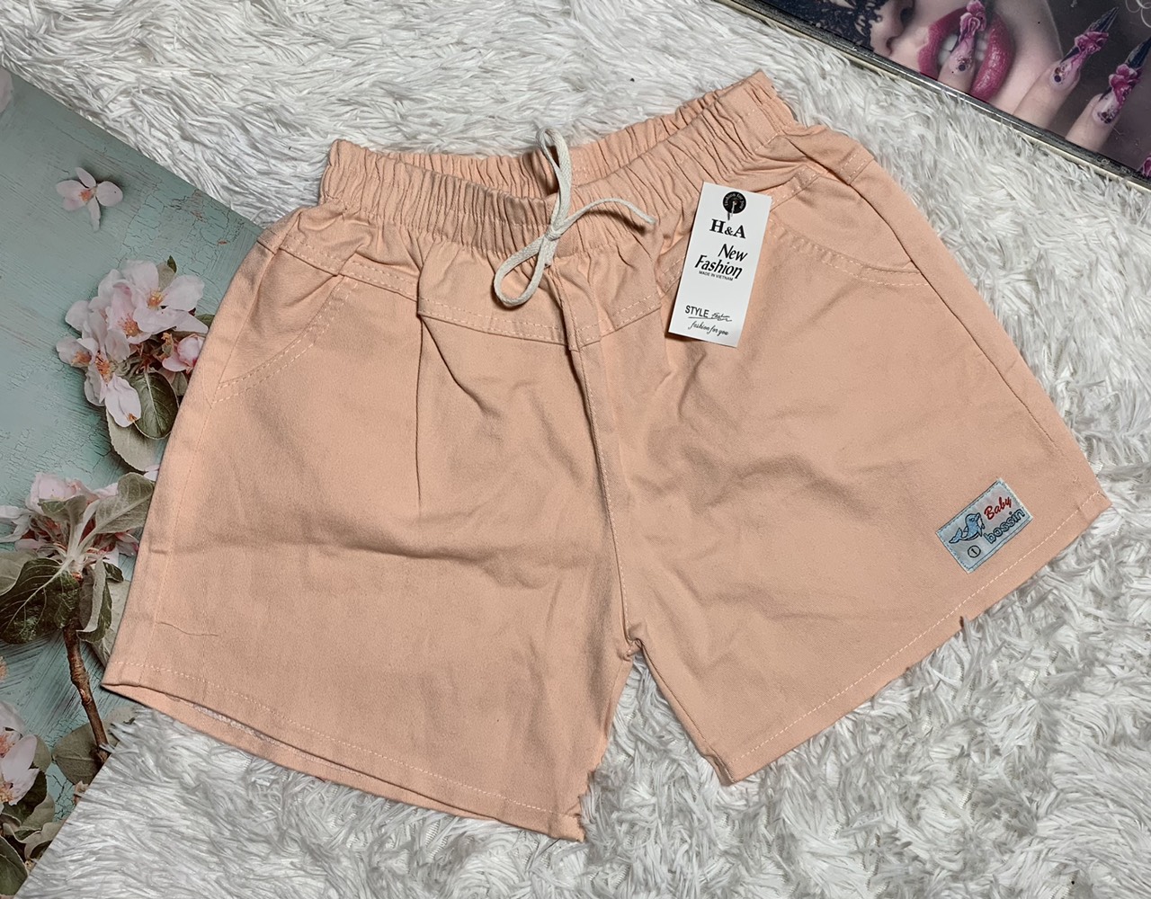 Quần short kaki, quần đùi nữ lưng thun