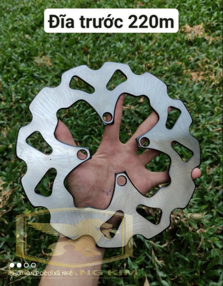 Đĩa phay cnc kiểu bông 001 gắn xe máy sirius,wave,blade.dream...